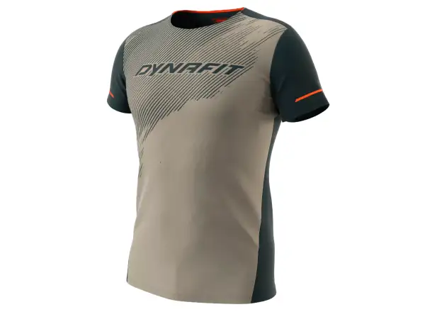 Dynafit Alpine 2 pánske tričko Rock Khaki s krátkym rukávom
