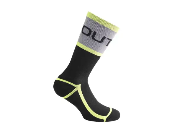 Dotout Prime ponožky Black/Fluo Yellow veľ. L/XL
