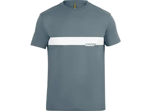Pánske tričko Mavic Corporate Stripe Orion s krátkym rukávom Blue/Off White veľkosť 5,5 XS