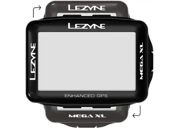 GPS navigácia Lezyne Mega XL čierna