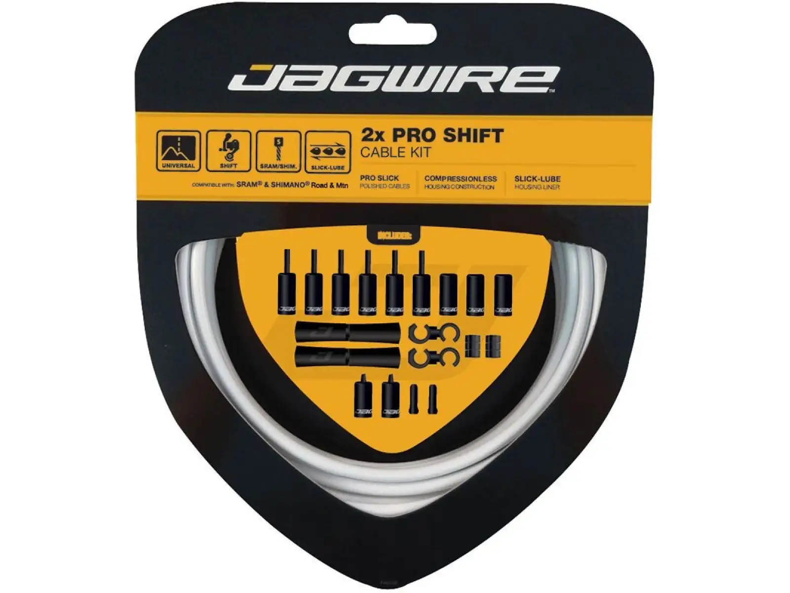Jagwire PCK503 2x Pro Shift Kit biela