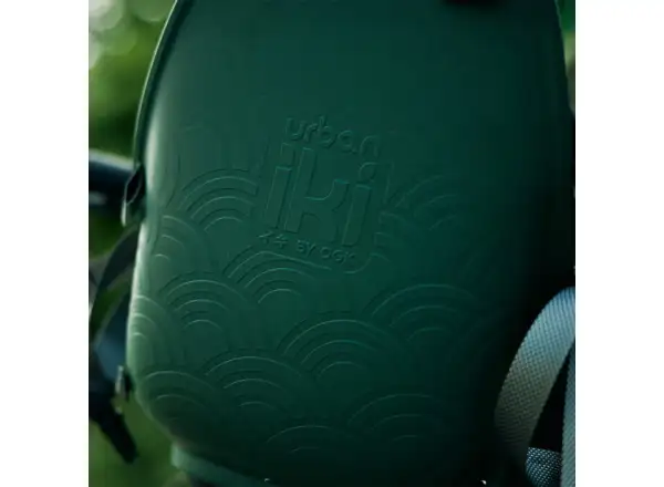 Predná detská sedačka Urban Iki BIO s adaptérom na pätku Mosu Green/Bincho Black