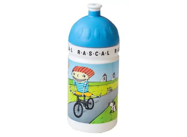 Fľaša Rascal 0,5 l s logom chlapca na bicykli