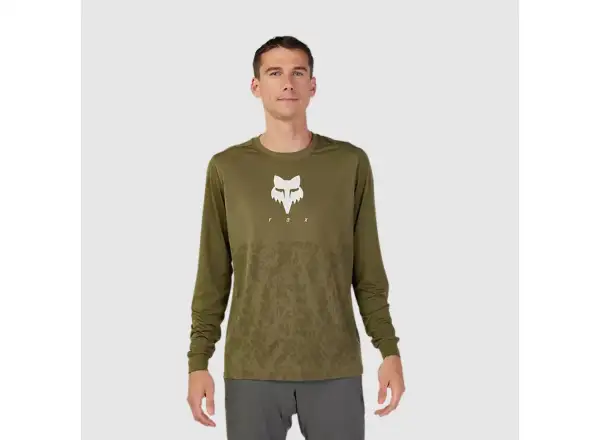 Fox Ranger Tru Dri Pánske tričko s dlhým rukávom Olive Green