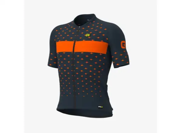Alé PRS Stars pánsky cyklistický dres s krátkym rukávom sivý/oranžový