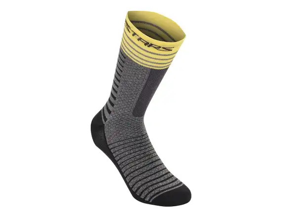 Ponožky Alpinestars Drop 19 mid grey/yellow