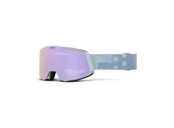 100% lyžiarske okuliare Snowcraft Stonehammer/HiPER Lavender Mirror
