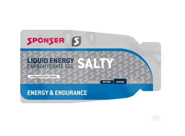 Sponser Liquid Energy Salty energetický gel s betaglukany 35 g slaná/neutral