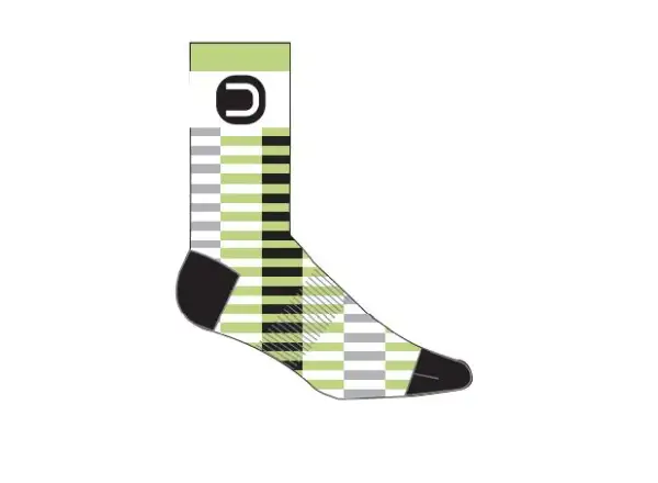 Dotout Stick ponožky White/Green vel. L/XL