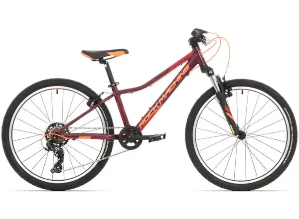 Rock Machine Catherine VB 24" horský bicykel lesklý karmínový/oranžový/karmínový
