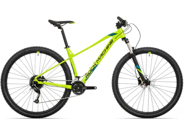 Rock Machine Torrent 20-29 gloss radioactive yellow/black/petrol blue horský bicykel