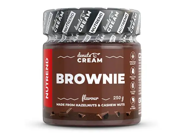 Nutrend Denuts Cream jemný orechový krém 250 g brownie
