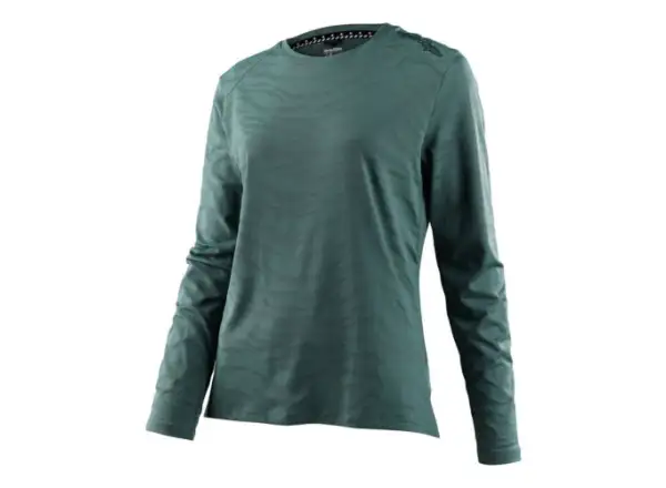 Troy Lee Designs Lilium Dámske tričko s krátkym rukávom Tiger Jacquard Steel Green