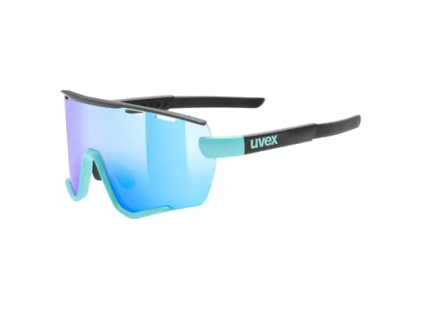 Sada slnečných okuliarov Uvex Sportstyle 236 Aqua Black Mat / Mirror Blue