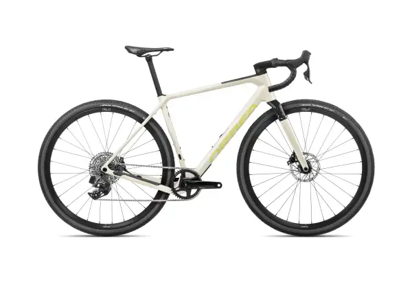 Orbea Terra M31eTEAM 1X gravel bike Ivory White/Spicy Lime