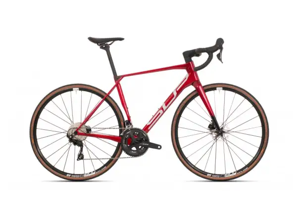 Superior X-Road Team Elite Gloss Dark Red/Chrome cestný/gravel bicykel