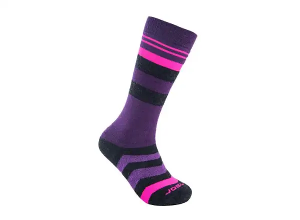 Ponožky Sensor Slope Merino Black/Pink/Purple