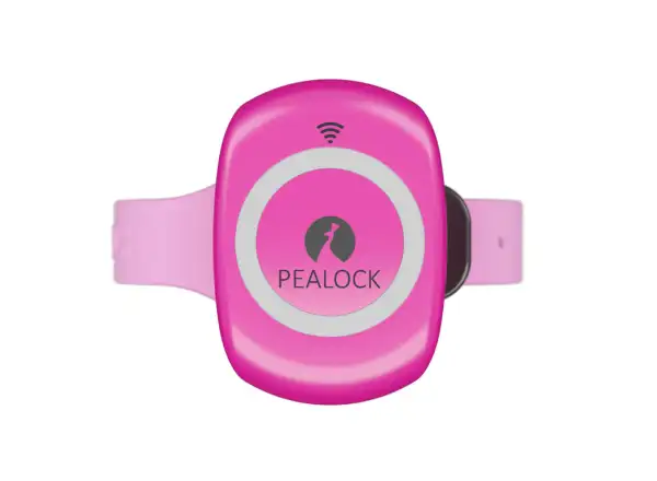 Elektronický zámok Pealock 1 pre športové vybavenie ružový