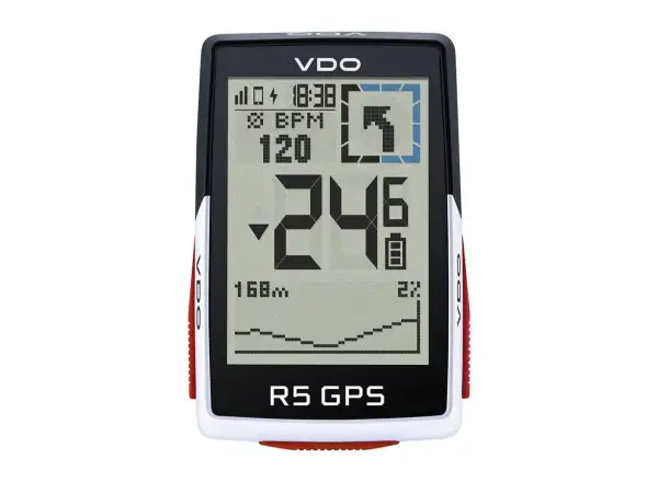 VDO R5 GPS počítač Kompletná sada snímačov