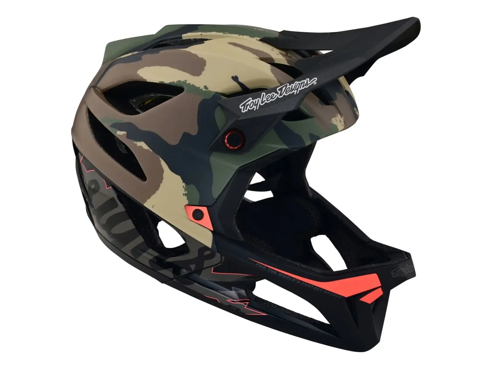 Prilba Troy Lee Designs Stage MIPS Signature Camo Army Green