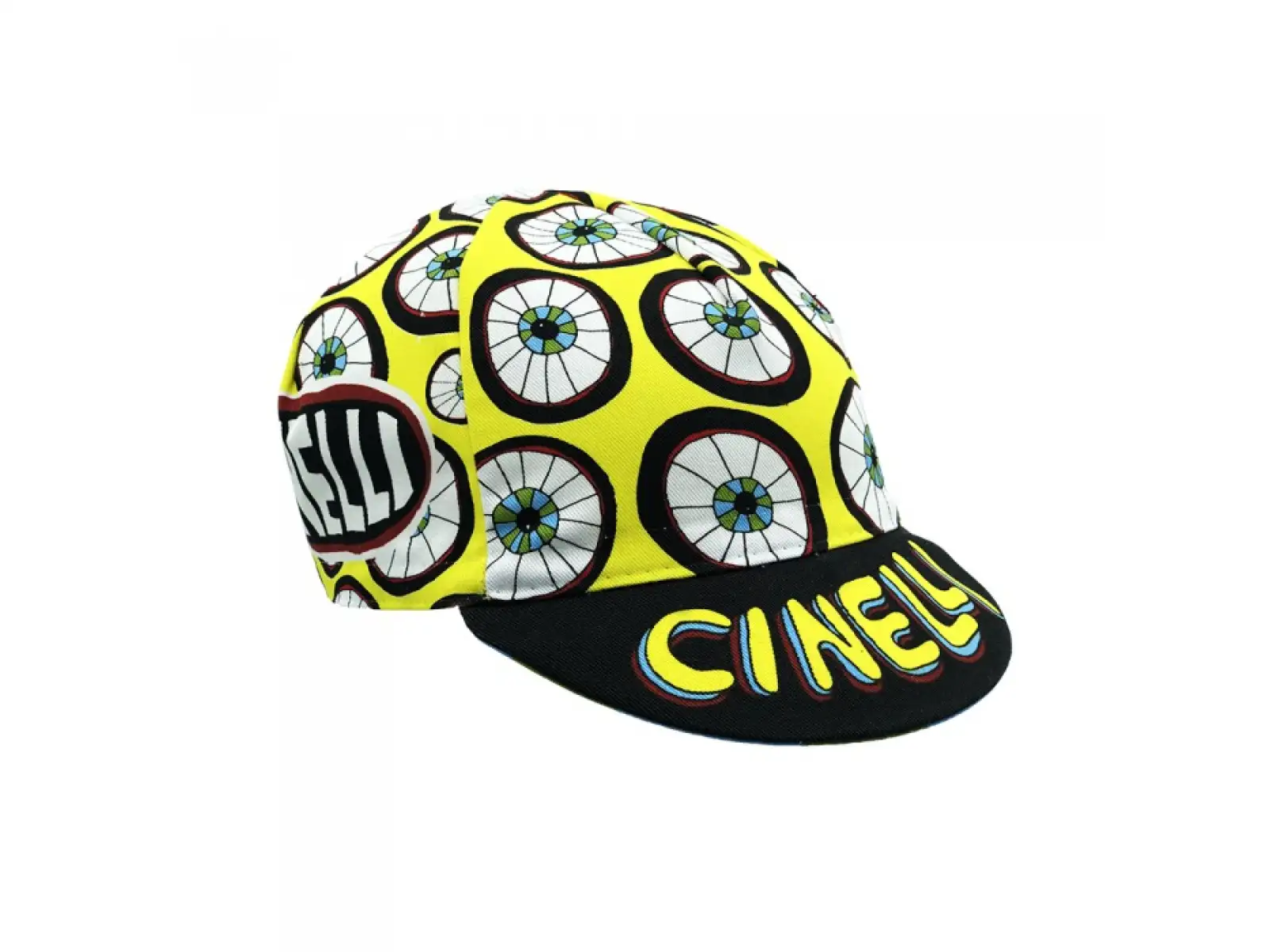Cyklistická čiapka Cinelli EYES 4 U žltá/čierna