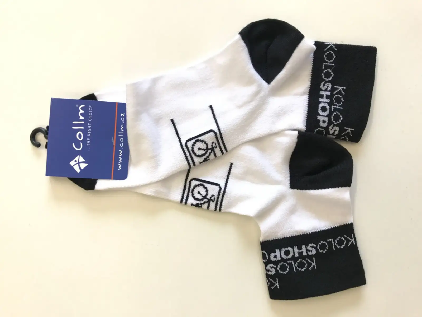 Koloshop tímové ponožky white/black