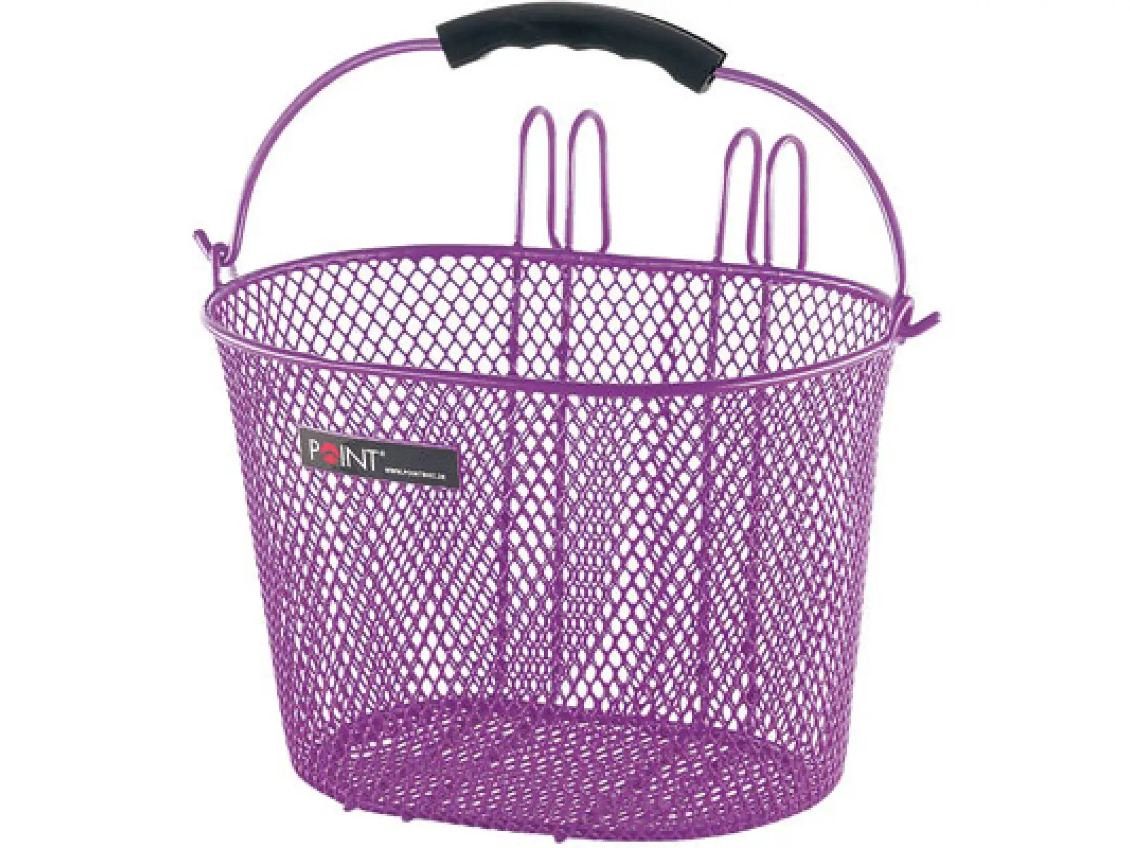 Point detský košík na riadidlách fialový