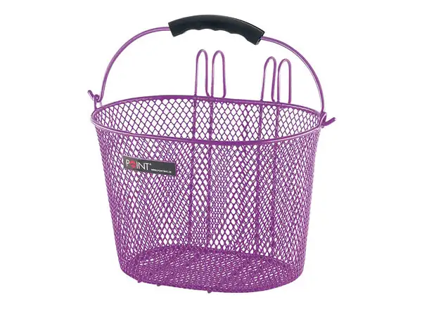 Point detský košík na riadidlách fialový