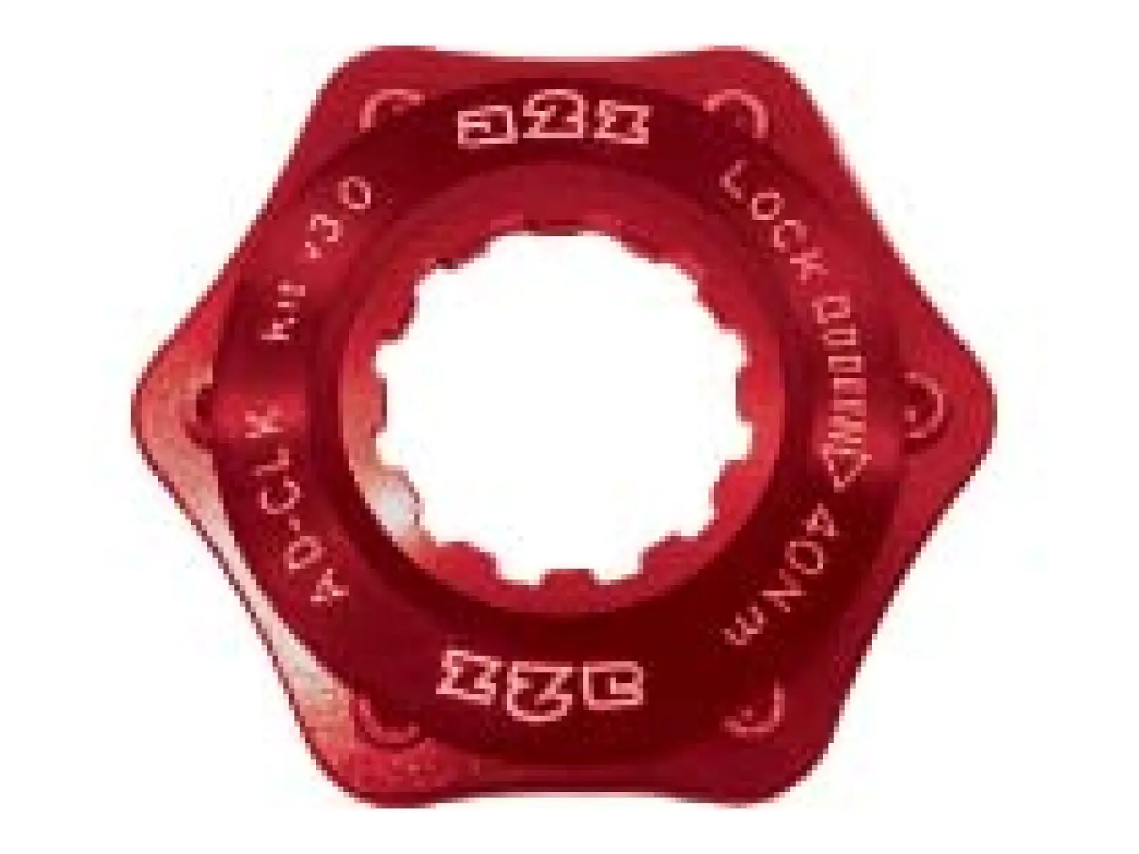 A2Z CLK Centerlock-6 otvorový adaptér červený