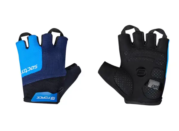 Gélové rukavice Force Sector čierna/modrá