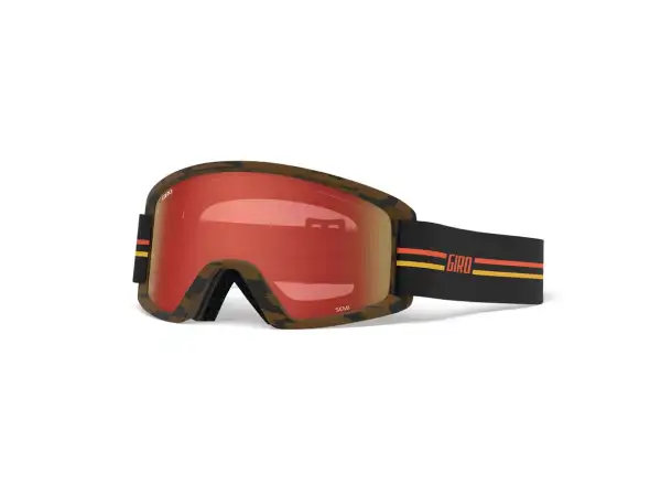 Pánske lyžiarske okuliare Giro Semi GP Black/Orange Amber Scarlet/Yellow
