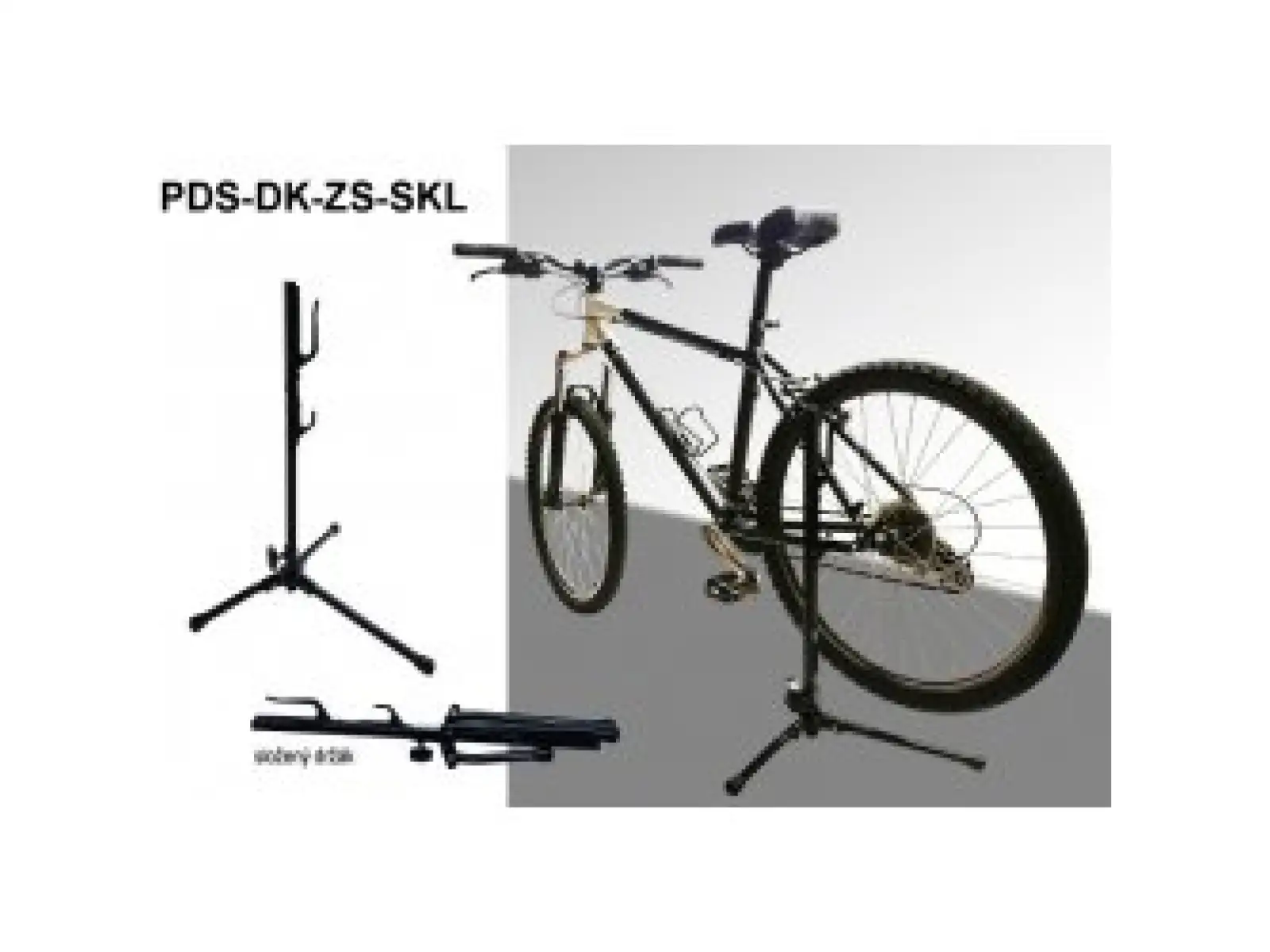 Držiak na bicykel - pre zadnú konštrukciu, skladací PDS-DK-ZS-SKL