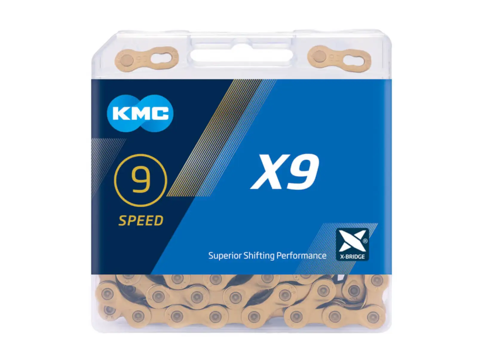 Reťaz KMC X9 zlatá 114 článkov