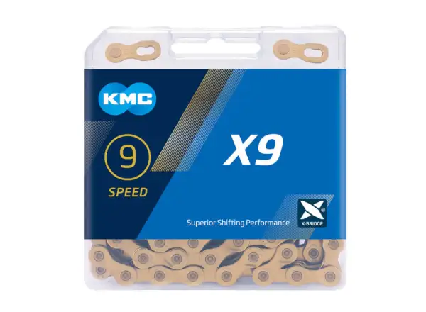 Reťaz KMC X9 zlatá 114 článkov