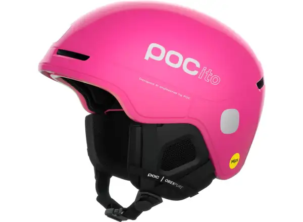 POC POCito Obex MIPS Detská lyžiarska prilba Fluorescent Pink
