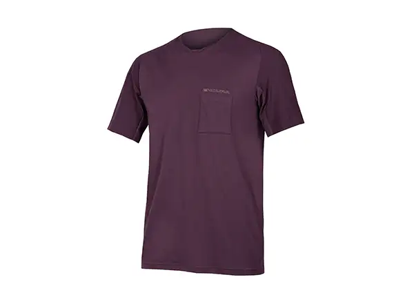 Endura GV500 Foyle pánske tričko s krátkym rukávom Aubergine
