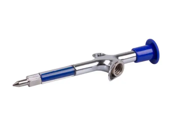 Pištoľ na mazivo Bikeworkx strieborná/modrá