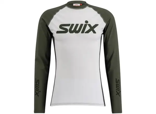 Swix RaceX Dry pánske tričko s dlhým rukávom Bright White/Olive