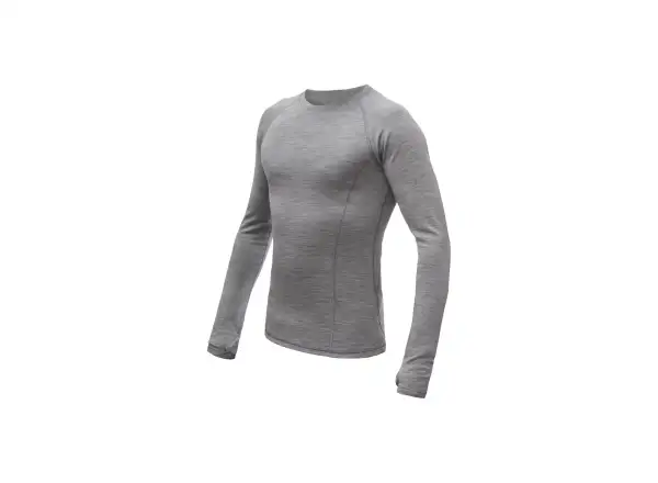 Sensor Merino Bold pánske tričko s dlhým rukávom cool gray