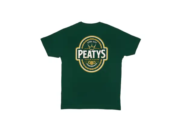 Peatys Pub Wear Pánske tričko s krátkym rukávom Homebrew / Bottle Green