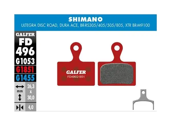 Brzdové doštičky Galfer FD496 Advanced G1851 pre Shimano