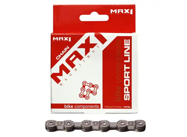 MAX1 E-Bike řetěz 9 sp. 124 článků šedivá