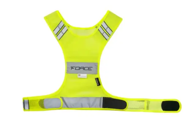 Reflexná vesta do pása Force Sport so suchým zipsom fluo