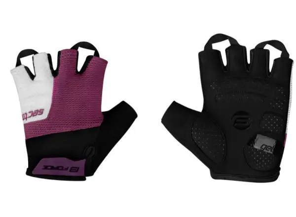 Dámske gélové rukavice Force Sector čierna/fialová