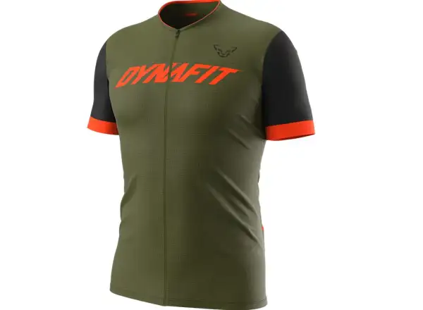 Dynafit Ride Light Full Zip Pánske tričko s krátkym rukávom Winter Moss