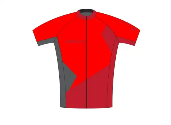 Superior pánsky dres s krátkym rukávom červený/sivý