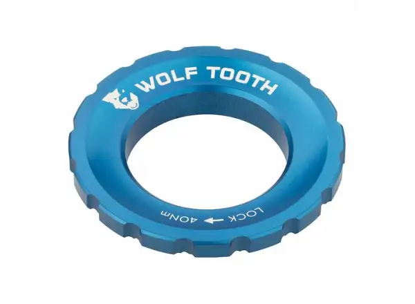 Vonkajšia matica Wolf Tooth Centerlock modrá