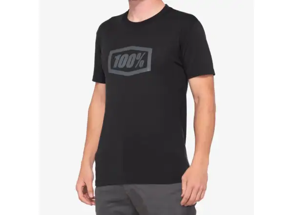 100% Icon Tech Tee Pánske tričko s krátkym rukávom Black