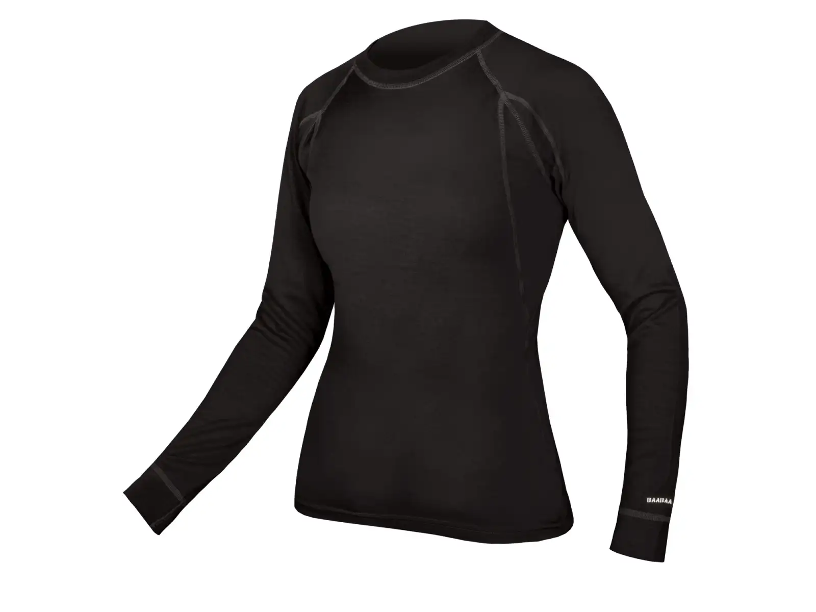 Endura Baabaa Merino tričko pre ženy s dlhým rukávom čierne