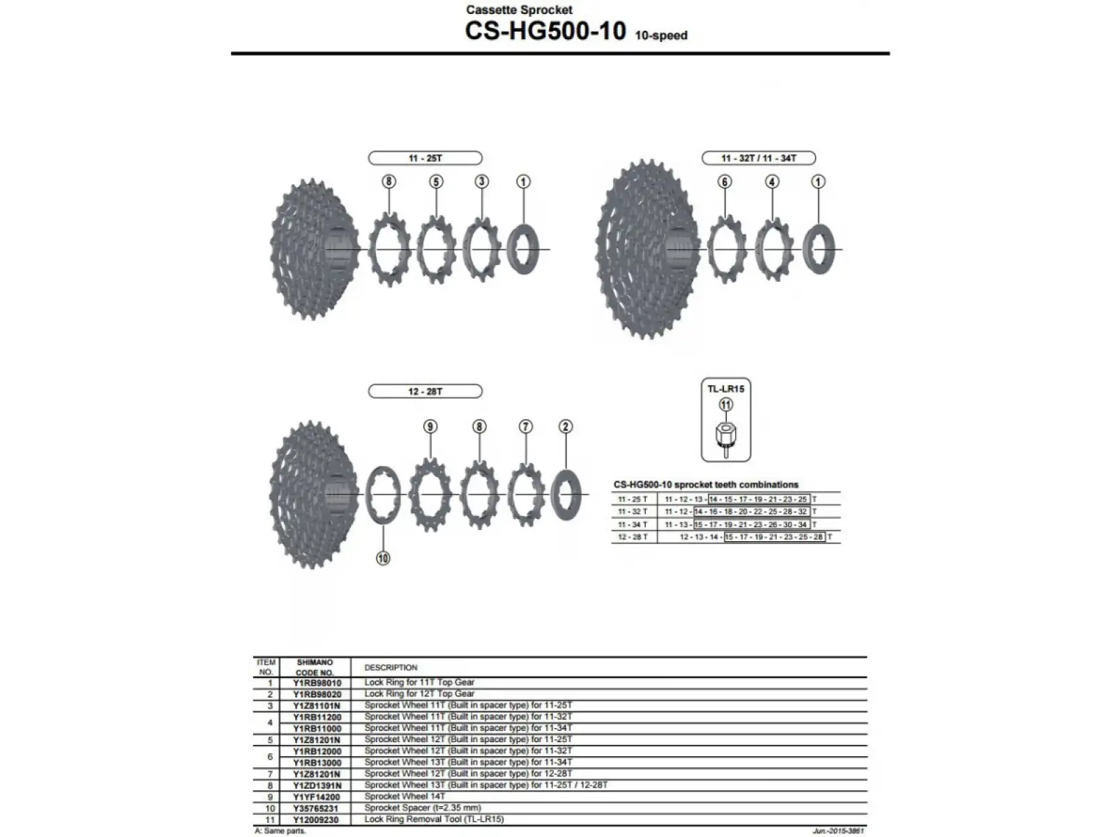 Shimano Deore CS-HG500 10sp. kazeta